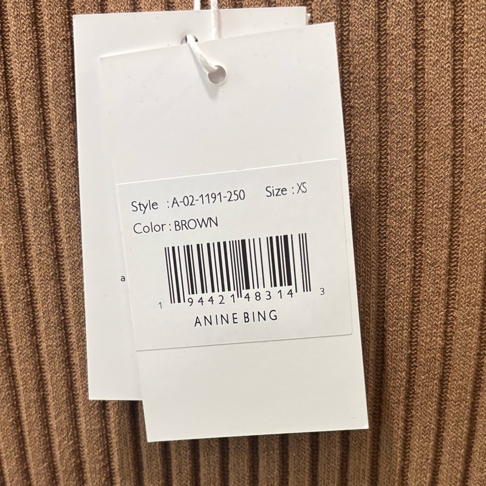 NWT Anine Bing Midi Ribbed Dress - Picture 4 of 5